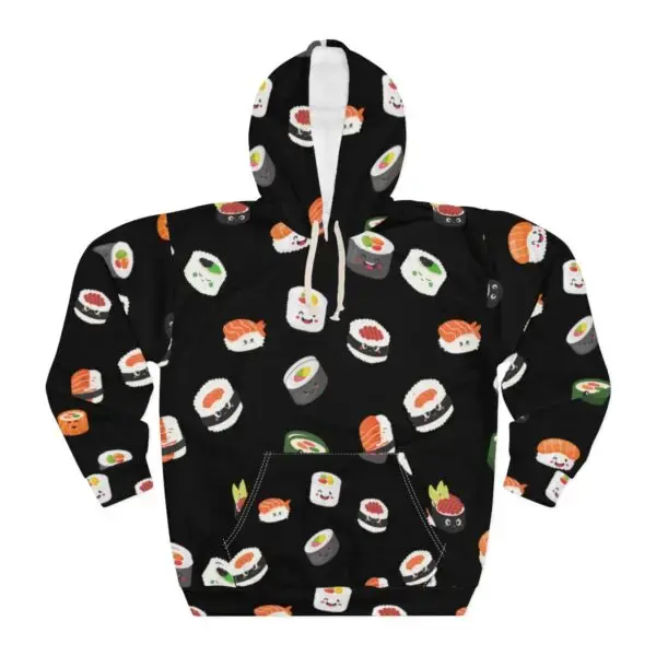 Sushi Smiles Unisex Pullover Hoodie (AOP)