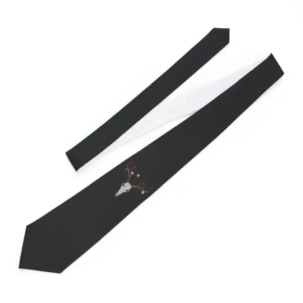 Reindeer Necromancy Goth Holiday Necktie