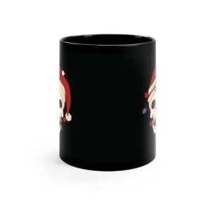 Skulliday Lights Goth Holiday 11oz Black Mug