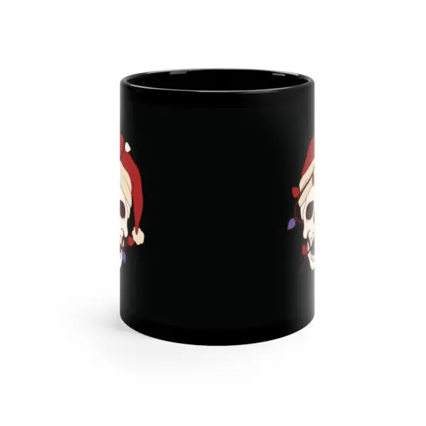 Skulliday Lights Goth Holiday 11oz Black Mug