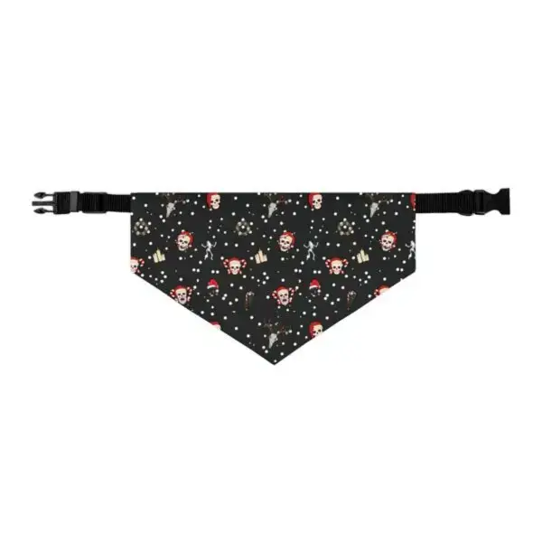 Nocturnal Yuletide Goth Holiday Pet Bandana Collar - Image 10