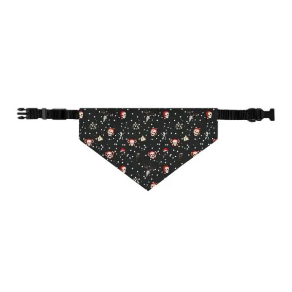 Nocturnal Yuletide Goth Holiday Pet Bandana Collar - Image 7