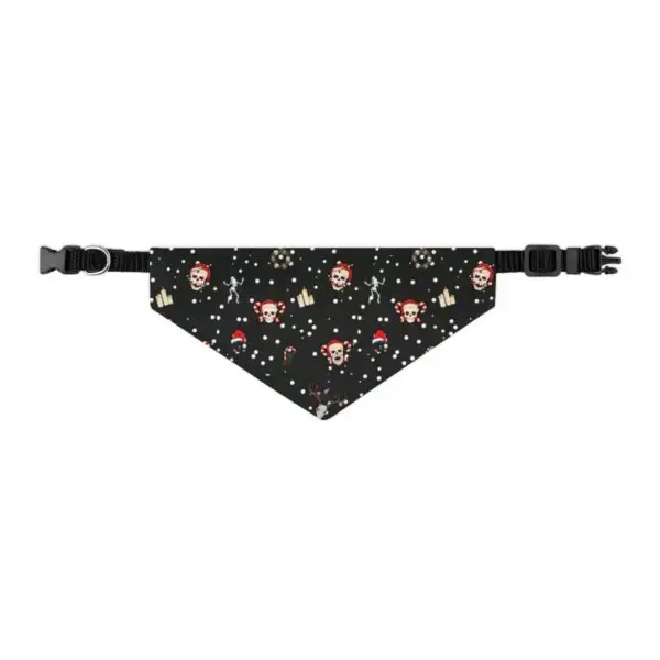 Nocturnal Yuletide Goth Holiday Pet Bandana Collar - Image 4