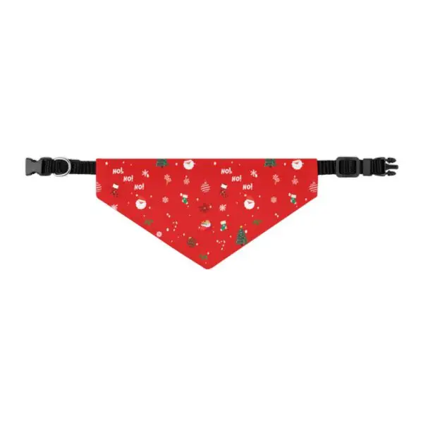 Red Festive Elegance Pet Bandana Collar - Image 3