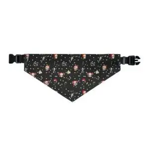 Nocturnal Yuletide Goth Holiday Pet Bandana Collar