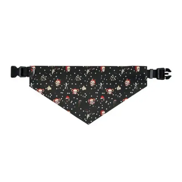 Nocturnal Yuletide Goth Holiday Pet Bandana Collar
