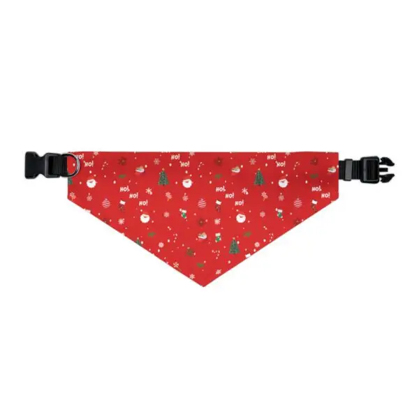 Red Festive Elegance Pet Bandana Collar - Image 9