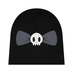 Skull Bow Baby Beanie (AOP)