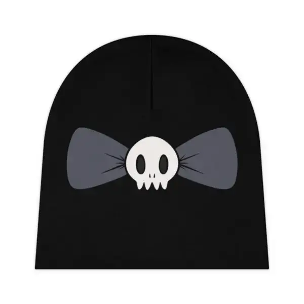 Skull Bow Baby Beanie (AOP)