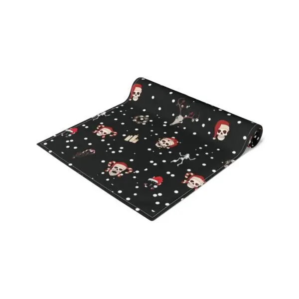 Nocturnal Yuletide Goth Holiday Table Runner (Cotton, Poly) - Image 7