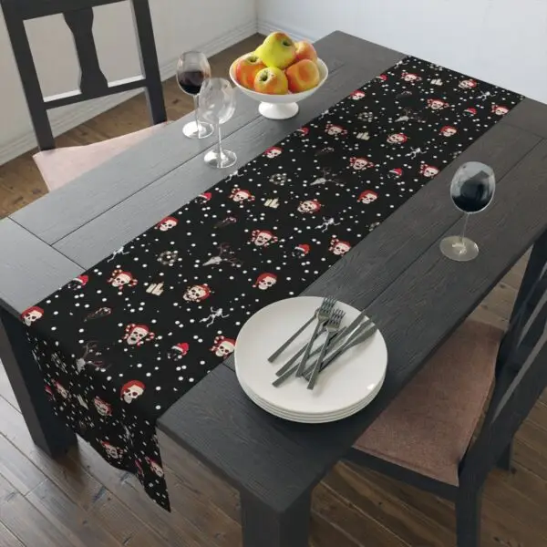 Nocturnal Yuletide Goth Holiday Table Runner (Cotton, Poly) - Image 14