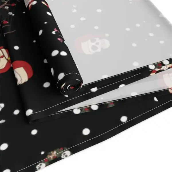 Nocturnal Yuletide Goth Holiday Table Runner (Cotton, Poly) - Image 4