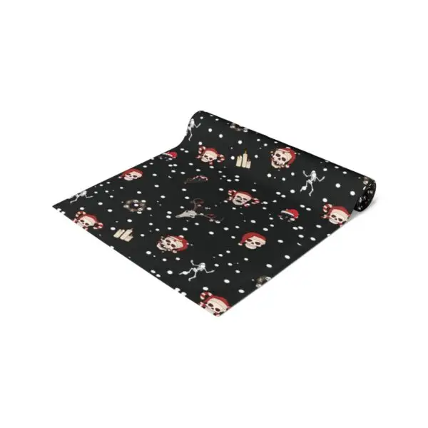 Nocturnal Yuletide Goth Holiday Table Runner (Cotton, Poly) - Image 17