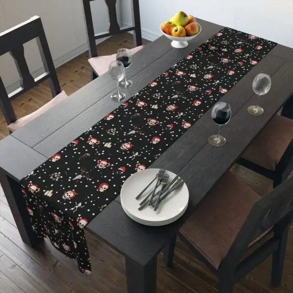 Nocturnal Yuletide Goth Holiday Table Runner (Cotton, Poly) - Image 19