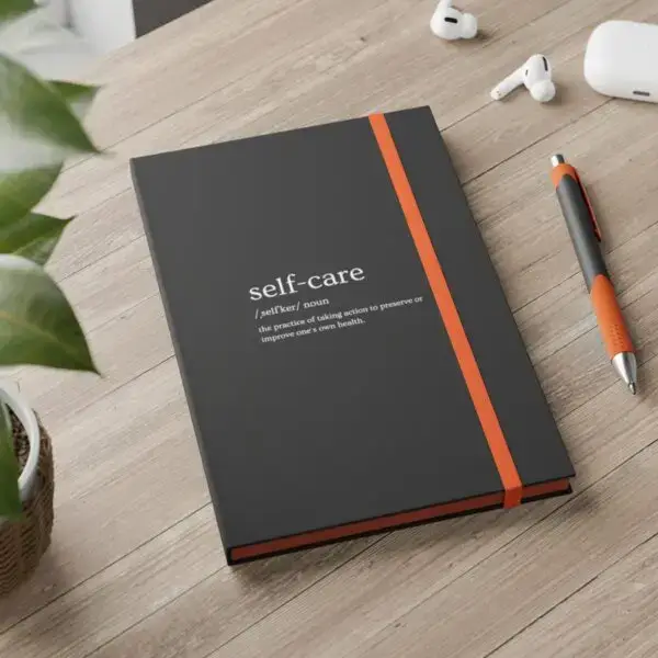 Self Care Journal Color Contrast Notebook - Ruled - Image 5