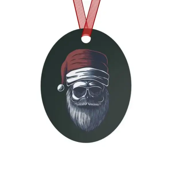 Dark Santa Metal Ornaments - Image 2