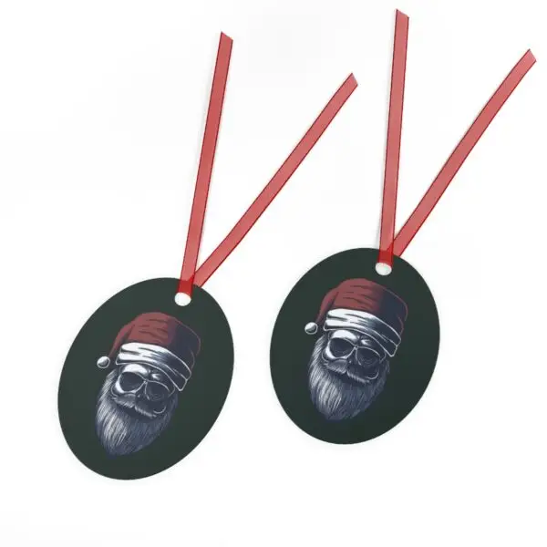 Dark Santa Metal Ornaments - Image 3