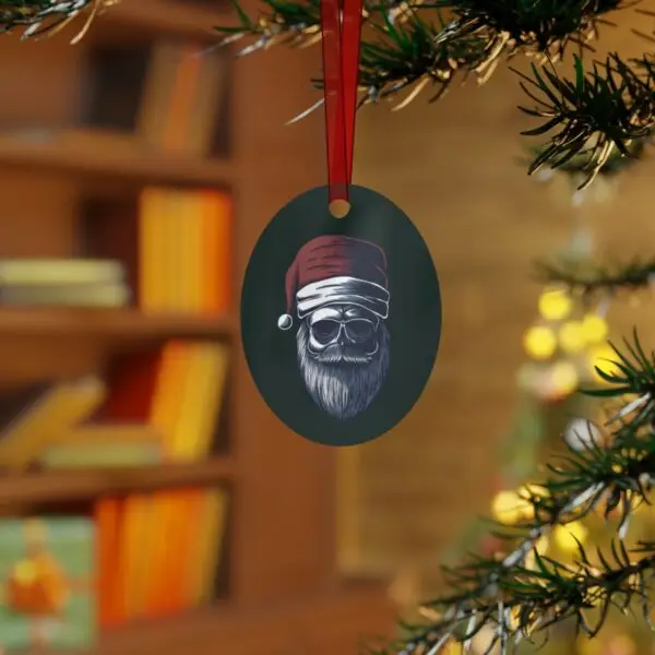 Dark Santa Metal Ornaments - Image 4