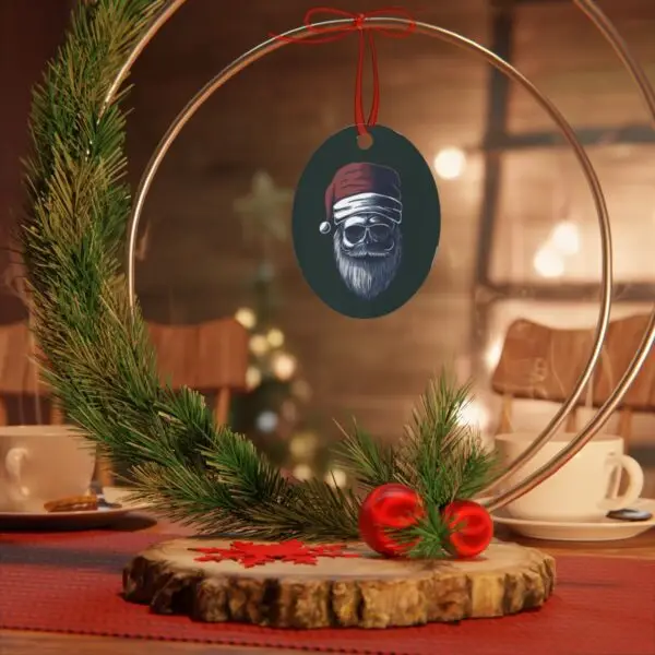 Dark Santa Metal Ornaments - Image 5