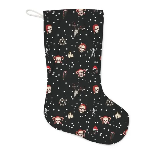 Nocturnal Yuletide Goth Santa Stocking