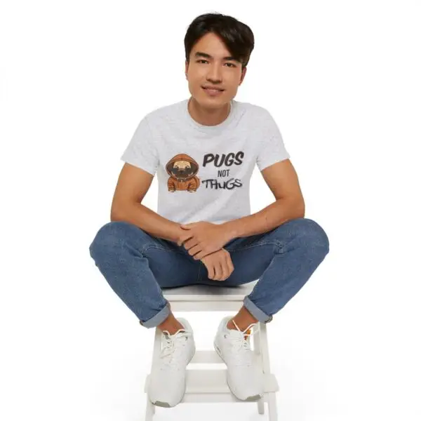 Pugs Not Thugs Unisex Ultra Cotton Tee - Light - Image 31