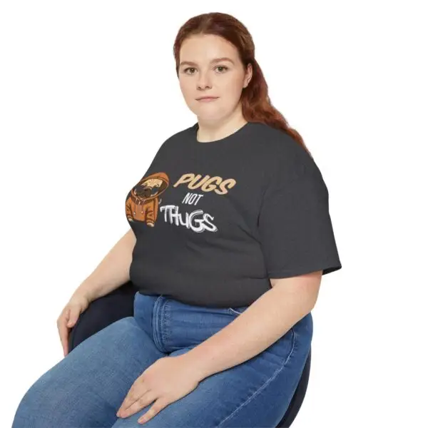 Pugs Not Thugs Unisex Ultra Cotton Tee - Dark - Image 55