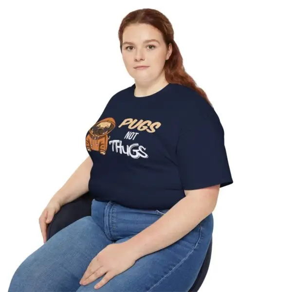 Pugs Not Thugs Unisex Ultra Cotton Tee - Dark - Image 66