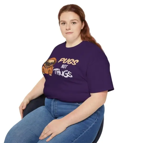 Pugs Not Thugs Unisex Ultra Cotton Tee - Dark - Image 11