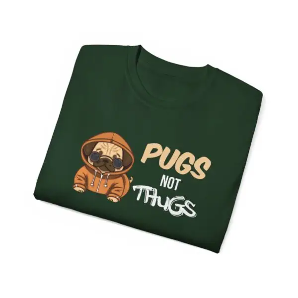 Pugs Not Thugs Unisex Ultra Cotton Tee - Dark - Image 37