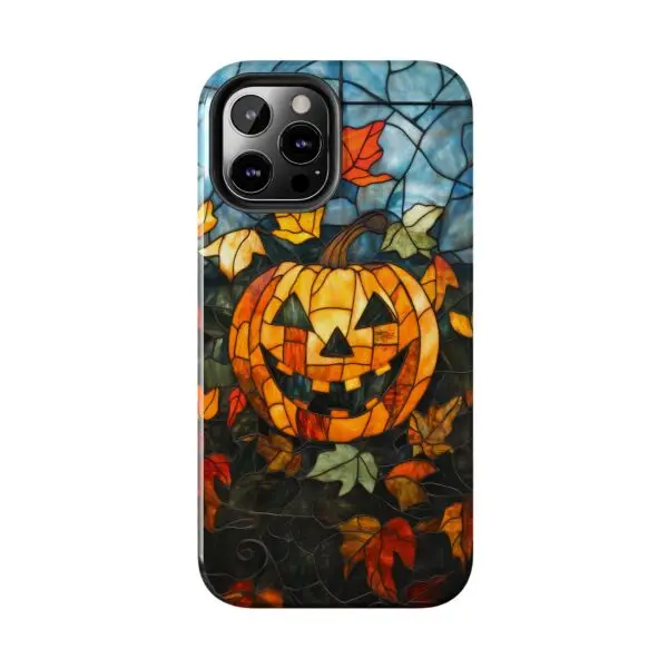 Luminous Lantern Halloween Stained Glass Tough Phone Case for iPhone and Samsung - Image 54