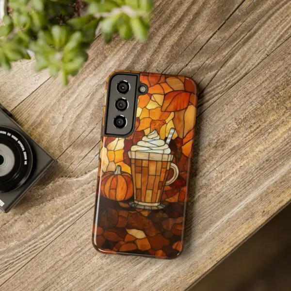 Stained Glass Pumpkin Spice Latte (PSL) Tough Phone Case for iPhone and Samsung - Image 120