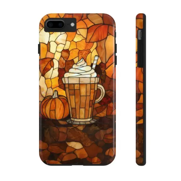 Stained Glass Pumpkin Spice Latte (PSL) Tough Phone Case for iPhone and Samsung - Image 6