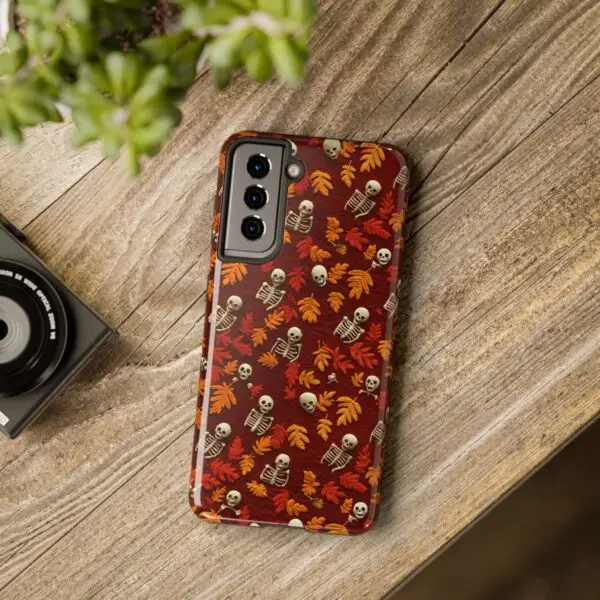 3D Orange Autumn Skeleton Tough Phone Cases for iPhone and Samsung - Image 125