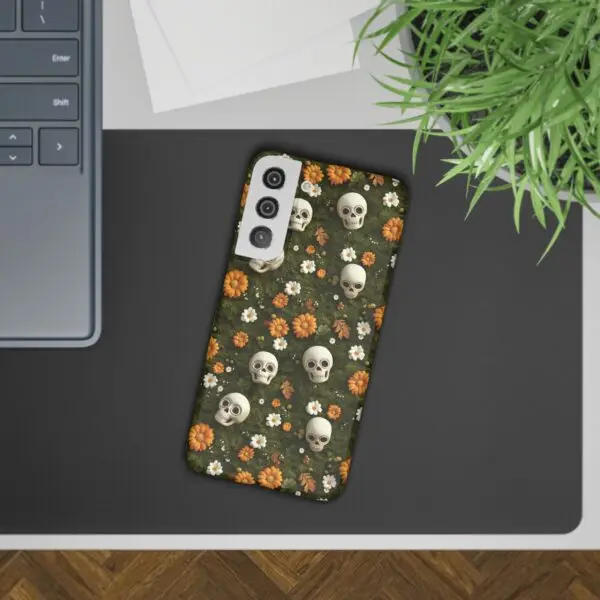 Autumn Requiem Mossy Autumn Skull Slim Phone Case for iPhone and Samsung - Image 60