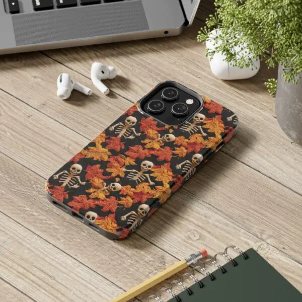 3D Autumn Skeleton Tough Phone Cases for iPhone and Samsung - Image 82