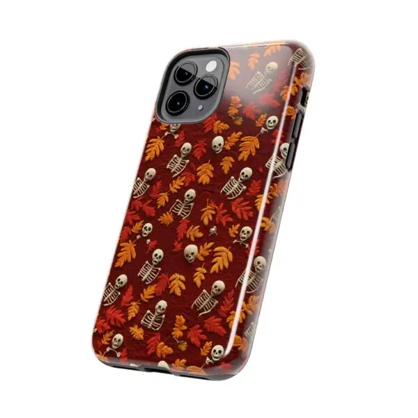 3D Orange Autumn Skeleton Tough Phone Cases for iPhone and Samsung - Image 26