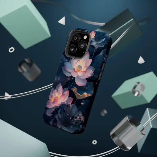 Dew-Kissed Lotus Magnetic Tough Case for iPhone and Samsung - Image 68