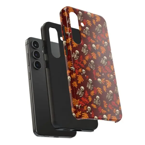 3D Orange Autumn Skeleton Tough Phone Cases for iPhone and Samsung - Image 109