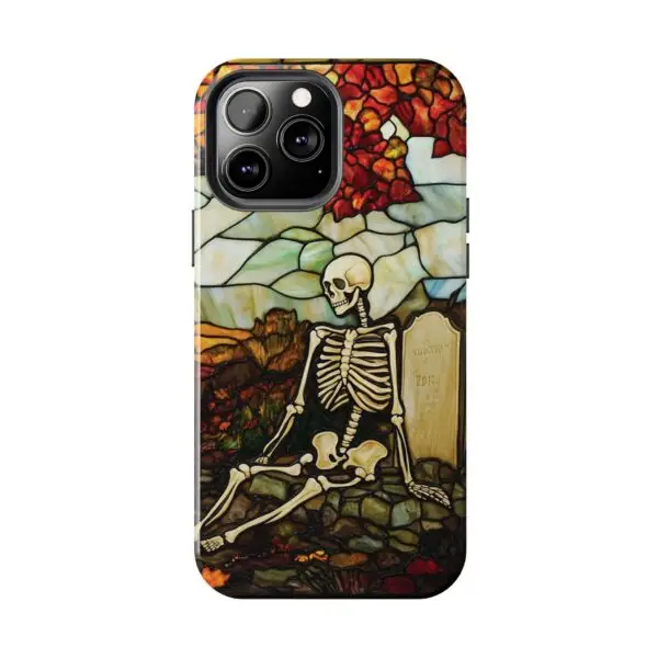 Autumn Graveyard Skeleton Tough Phone Cases for iPhone and Samsung - Image 78