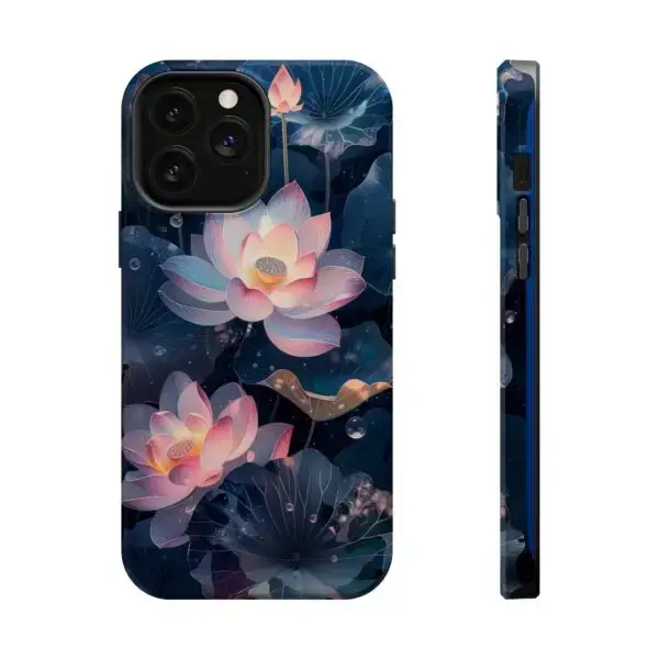 Dew-Kissed Lotus Magnetic Tough Case for iPhone and Samsung - Image 76