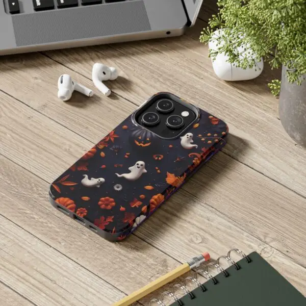 Spooky Harvest Autumn Halloween Skulls Tough Phone Cases for iPhone and Samsung - Image 86