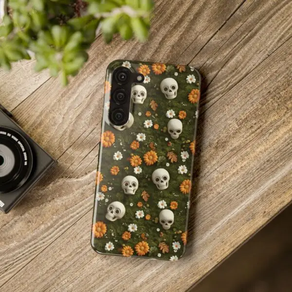 Autumn Requiem Mossy Autumn Skull Slim Phone Case for iPhone and Samsung - Image 51