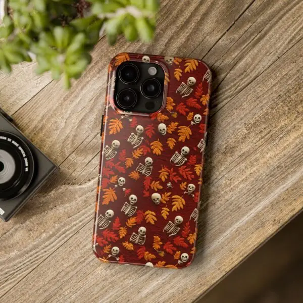 3D Orange Autumn Skeleton Tough Phone Cases for iPhone and Samsung - Image 105