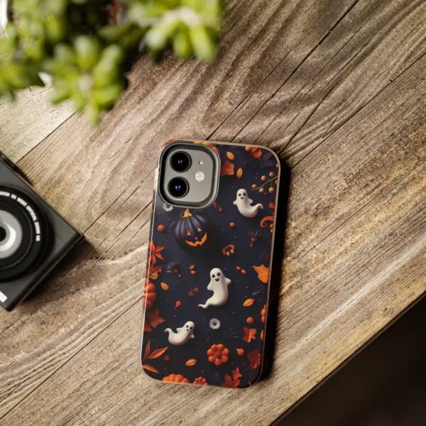 Spooky Harvest Autumn Halloween Skulls Tough Phone Cases for iPhone and Samsung - Image 46