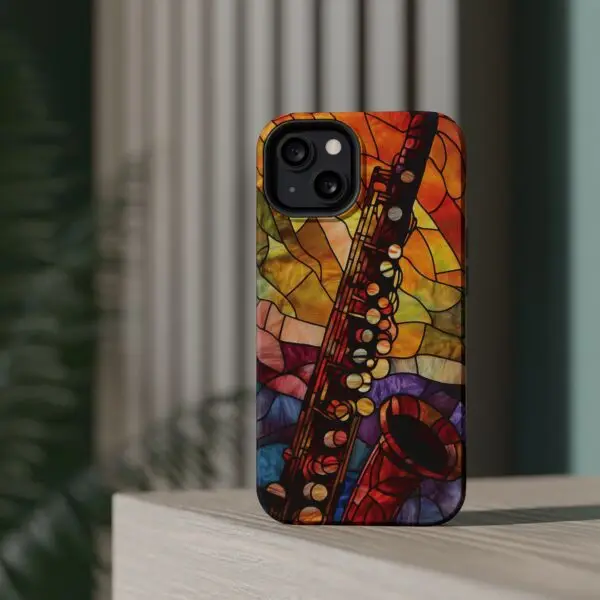 Symphonic Stained Glass Oboe Magnetic Tough Case for iPhone and Samsung - Image 54