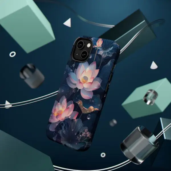 Dew-Kissed Lotus Magnetic Tough Case for iPhone and Samsung - Image 13