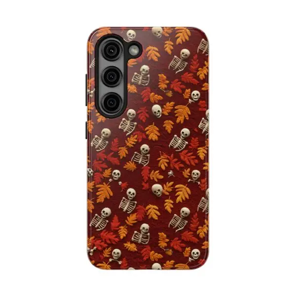 3D Orange Autumn Skeleton Tough Phone Cases for iPhone and Samsung - Image 112