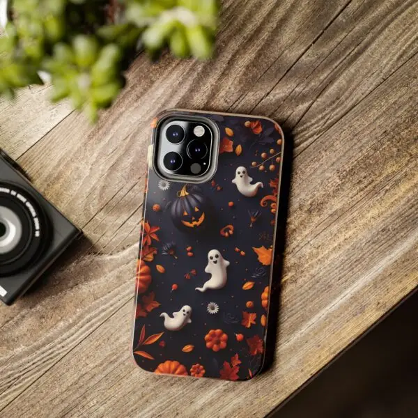 Spooky Harvest Autumn Halloween Skulls Tough Phone Cases for iPhone and Samsung - Image 52