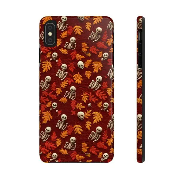 3D Orange Autumn Skeleton Tough Phone Cases for iPhone and Samsung - Image 15