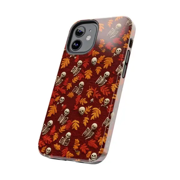 3D Orange Autumn Skeleton Tough Phone Cases for iPhone and Samsung - Image 44